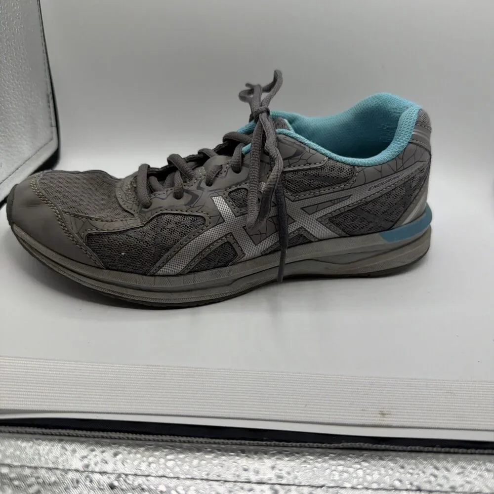 ASICS Endurant Women’s Running Shoes Grey And Blue T792N Size 7.5‎